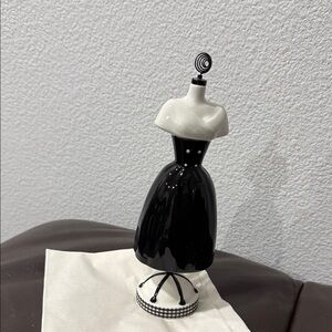 Mattel 45 year limited collection Black and White Dress holder.